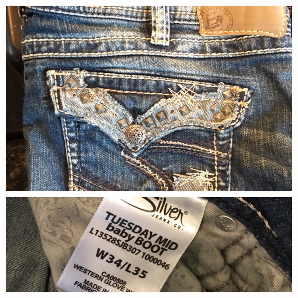 Silver jeans